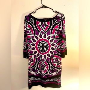 Modern purple and pink Nicole dress